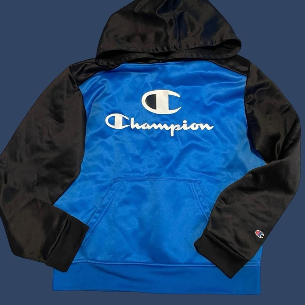 💥6/$35💥 
 Champion Blue and Black Hoodie Sweatshirt